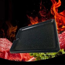 매직쿡킹팬 삼겹살 연기 냄새안나는 불판 기름안튀는그릴, 1개, 매직쿡킹팬 2호+부직포가방