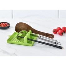 냄비뚜껑 조리도구 주방용품 정리대 받침대 거치대, 1개, 그린