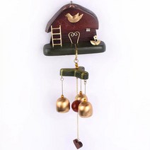 cocooning 문에다는 자석형종 현관문 풍경 문종 인테리어 미니종, 초가집