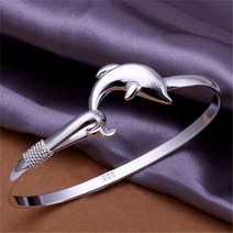 신제품 클래식 돌고래 팔찌 b178 심플 웨딩 패션 컬러 주얼리 공장 귀여운 여성 925