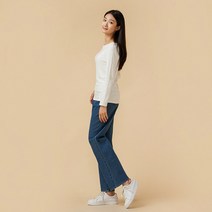 [JAJU/자주] 여 베이직 와이드 데님 팬츠_블루