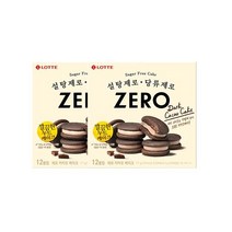 롯데 코코아분말 인간사료 스낵바 [신제품] 건강간식 제로 카카오 케이크 171g 2개 사무실다과 홈파티, 1개