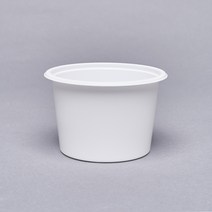 다용도 원형 용기 밥컵 다용도 국컵 4호 대 백색 270ml, 1000개