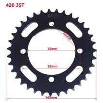 자전거 스프로킷 오토바이 스프라켓 420428 35t 76mm 428 35t 58mm 체인 리어 백 코그 110cc 125cc 140cc 흙 구덩이, 420 35t 76mm