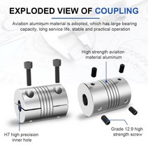 LR D D19L25 알미늄 탄성 권선 샤프트 커플러 모터 커넥터 6/7/8/9/10mm 골무 연한 CNC, 08 7mmX9mm