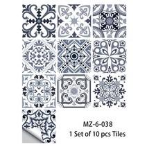 10pcs 블루 앰프 주방 backsplash 바닥 pvc 아트 벽지 필 앰프의 타일그라운드 용 회색 무광택 표면 벽 스티커 필름 막대, 15cmx15cmx10개, mz-6-038