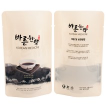 BS 스탠딩파우치 바른한약 100장 안심팩(3중지) 터짐방지파우치