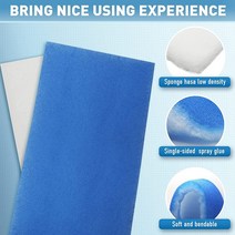 건담 프라모델 도색 부스 스프레이 에어 브러시 취미 필터 세트 유리 섬유 교체 마스터 파슈와 호환 2 개