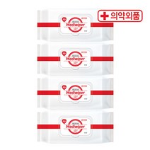 의약외품 메디와이퍼 손소독티슈 80매x4개 제균물티슈, 단품