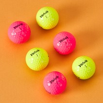 볼빅 슈퍼컬러 3피스 컬러볼 골프공, 파우치, 블루