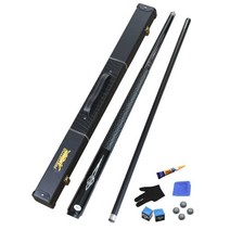 당구큐세트 개인큐 선수용 블랙 가방 세트 큐대 가방, (업그레이드) 오스카 메이플 헤드 11.5mm), 1개