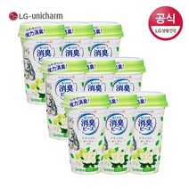 LG유니참 데오토일렛 뿌려쓰는 고양이 화장실 비즈 탈취제(내추럴 그린향) x 9개, 단품