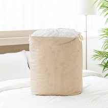 포그망 이불 정리함 패브릭 수납함 대용량 75L, 베이지_이불 정리함