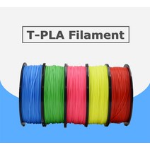 3D 프린터 필라멘트 고강도 PLA 플라스틱 프루사 I4 스풀 T-PLA 필라멘트 1.75mm 1kg, 23.500g blue