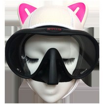스킨스쿠버 Neoprene-스쿠버 다이빙 마스크 스노클링 3MM 네오프렌 카툰 장비 후드 모자 캡 헬멧 수중 자외선 차단 프리, [01] XS, [08] White Cat