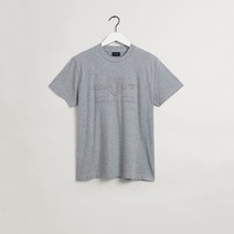 간트 남성 아카이브쉴드 티셔츠 DI32220004 그레이