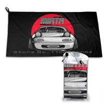 Mazda Mx-5 Miata 빠른 건조 타올 체육관 스포츠 휴대용 로터리 Mx5 Roadster Jdm Oldschool 드리프트 자동차 Mx 5 Cabrio, [01] QuickDry Towel 40x80, [01] One Side Print