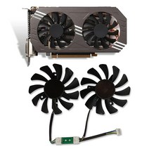 Cavabien GA81S2U 75MM GTX970 GPU 그래픽 카드 냉각 팬 교체 조택 지포스 GTX 970 4핀 1개, Fan 4pin 2PCS