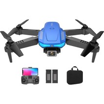 드론 촬영용드론 래이싱드론LS/RC F185 프로 WIFI FPV 드론 와이드 앵글 HD 4K 1080P 카메라 높이 RC Folda, 05 Blue Battery2 4kS