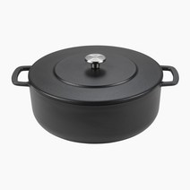 COMBEKK 콤벡 수셰프 더치오븐 주물냄비, 블랙x1, 24cm