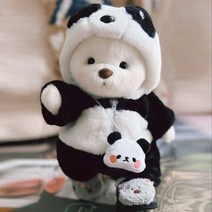 정품 테디테일즈 관절 애착인형 판다 수제인형 곰탱이, B