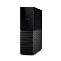 WD 18TB My Book 데스크탑 외장 하드 드라이브 USB 3.0 비밀번호 보호 및 백업 소프트웨어가 있는 외장 HDD WDBBGB0180HBK-NESN, Single Drive, 6TB