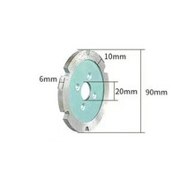 90mm 다이아몬드 두꺼운 톱날 조각 블레이드 돌 벽 콘크리트 바닥 슬로팅 건식 커팅 소결 그라인딩, 다목적 절단, 은, 02 은_01 다목적 절단