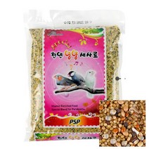 잉꼬 흑문조 새 사료 천연영양 600g