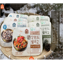 강원도 별미 건강하고 맛있는 먹거리 홈스랑 유기농 명란비빕밥 산나물밥 더덕밥 감자밥 영양 나물 비빕밥 즉석밥 다이어트밥, 산나물밥1개
