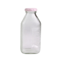 델몬트 쥬스 사각 유리병 핑크, 300ml, 10개