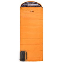 TETON Sports 스포츠 레귤러 침낭 가족 캠핑에 적합, Right, Orange Poly Liner