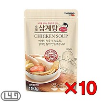 댕댕이 펫습식사료 푸들 애견파우치간식 슈나우저 웰시코기 삼계탕 10팩, 상세페이지 참조