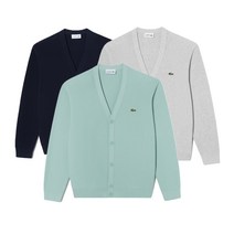 라코스테 (남성) 링스링스 베이직 V넥 가디건 AH986E-54G-KR217-CCA-BS