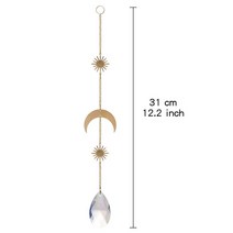 벽장식 풍경 금속 후프 문 선캐쳐 장식 바람 종소리 크리스탈 프리즘 행잉 레인보우 체이서 창 커튼 펜던트 홈 데코 선물, [06] 06