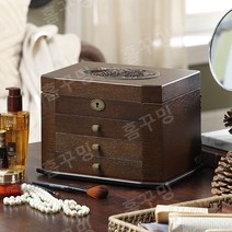 4단 예물함 돌 반지 예단 폐물 보석함 악세사리 주얼리 케이스 상자 열쇠 잠금, 1, A