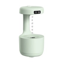 무중력가습기 물방울가습기 비염 물멍 캠핑가습기 무드등 800ml 반 중력 공기 공중에, 초록