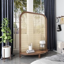 아치형 가벽 원목 파티션 메쉬 전시장 견적 우드 시공, 90X200CM 등나무