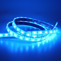 삼항LED 방수 튜브타입 5050 3칩 LED바-(10cm당 가격), 12V용-흰띠/아이스블루LED(10cm당)