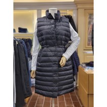 뱅뱅 여성 구스다운 롱 패딩 조끼