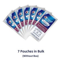 치아 미백제 3D 화이트 치아 스트립 크레스트 글래머러스 25x Vs 치약 치과 키트 보너스, 01 7 Pouh