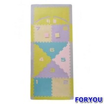 ForU30 땅따먹기 친환경소재 사방놀이판매트 파스텔톤 소재 사방치기 체육놀이용품