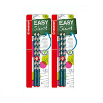 스타빌로 이지그래프 연필 B 오른손용 2p, 페트롤, 12개