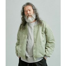 FRIZMWORKS NYLON VARSITY JACKET LIGHT KHAKI