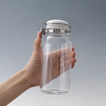 츠바메 셀러메이트 밀폐 유리병, 500ml 원터치형[3415], 500ml, 1개