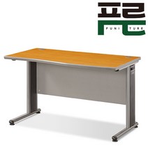 일자형 책상 퍼즐 심플한디자인 사무실 사무용 기본 책상, 월넛
