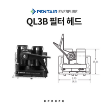 에버퓨어 QL3B 정수 필터 헤드 (MC2 / MH2 / PBS-400 등 호환)