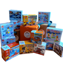 옳은생활 미니블럭 3종류 선물세트 블록 레고호환 어린이 선물 여아 남아 조카선물 래고형 블럭, 직업체험6종선물세트