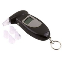 Black Handheld Backlight Digital Alcohol Tester Digital Alcohol Breath Tester Breathalyzer Analyzer