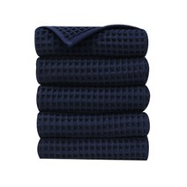 클라우망 프리미엄 와플 타월 130g 30수 면사, 네이비 블루, 7개