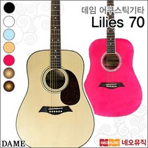 데임 어쿠스틱 기타 Dame Lilies70 NS 릴리즈70 포크, 데임 LILIES 70/NS